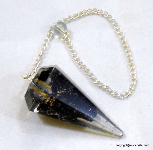 Black Tourmaline Orgonite Pendulum