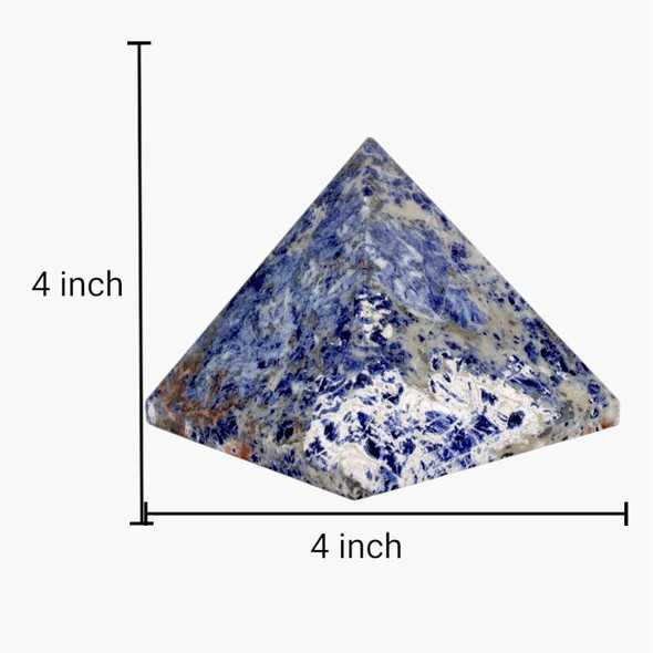 Sodalite Big Size Pyramid - 4 inch