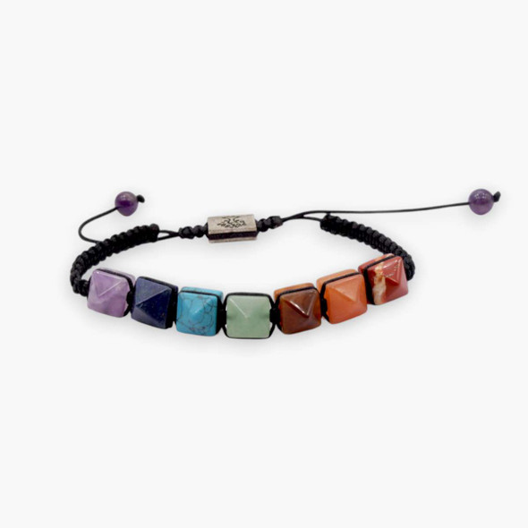 Chakra Stones Pyramid bracelet