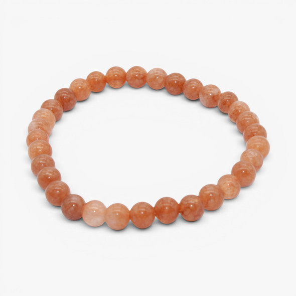 Sunstone Beads bracelet - 6 mm