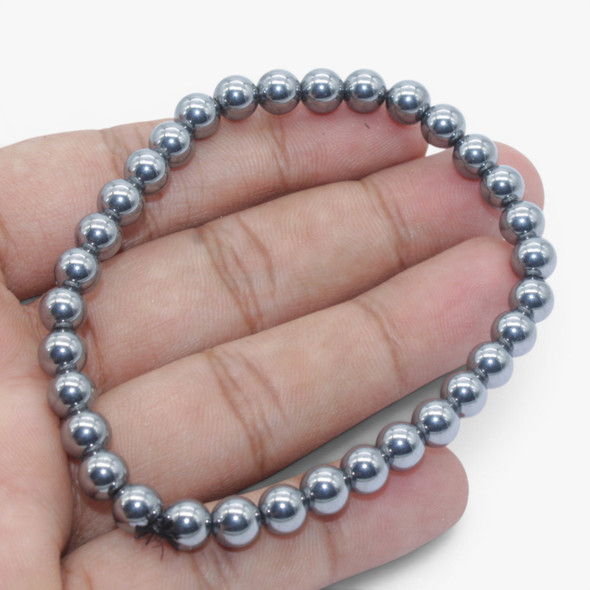 Elite Shungite Beads Bracelet - 6 mm