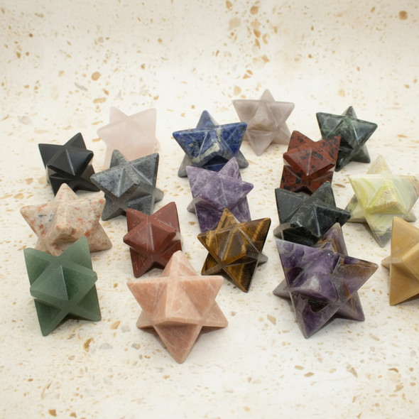 Natural Crystal Merkaba Star – 2 Inch
