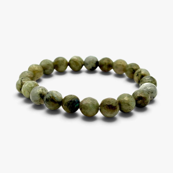 Labradorite Faceted Beads Bracelets - 8 mm