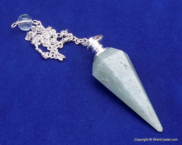Green Aventurine Diamond shape Pendulum