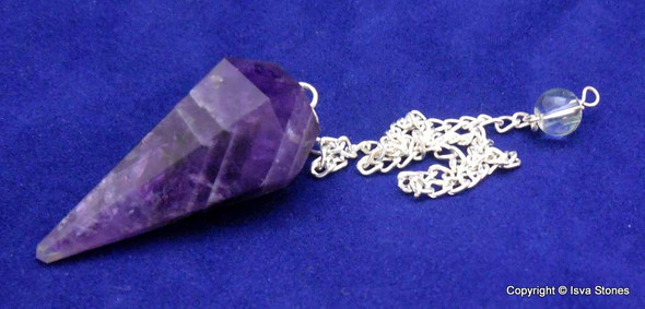 Amethyst Diamond Shape Pendulum