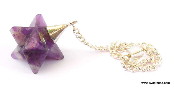 Amethyst Merkaba Pendulum