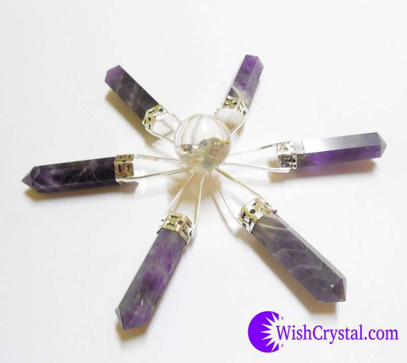 Amethyst Point & Crystal Sphere Aura Energy Generator Amethyst Point & Crystal Sphere Aura Energy Generator