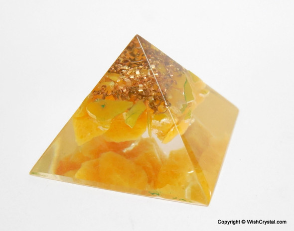 Yellow Aventurine Orgone Pyramid - 25 mm