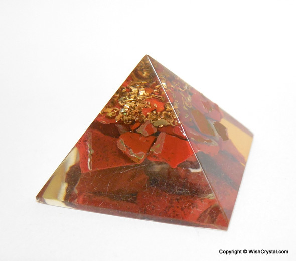 Red Jasper Orgone Pyramid - 25 mm