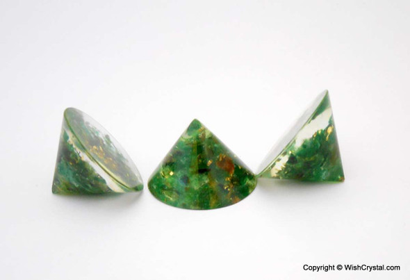Green Aventurine Orgonite Conical Pyramid