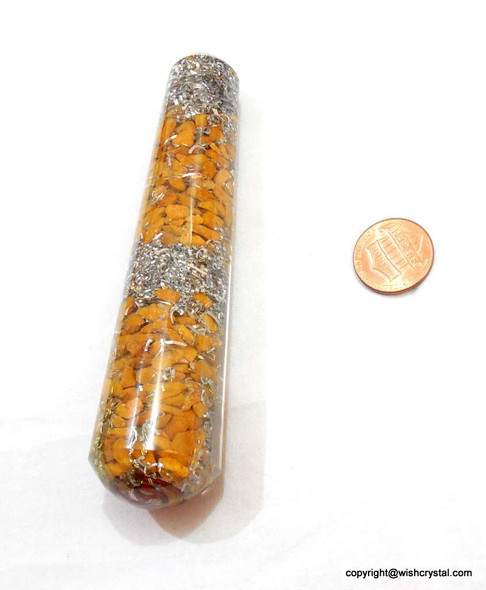 Chakra Orgonite Wand Solar Plexus Chakra Stones