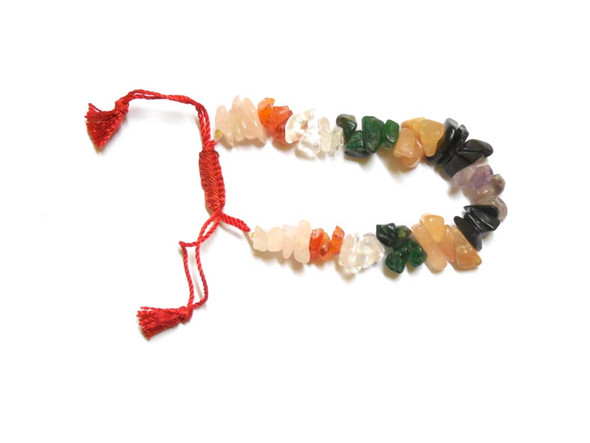 Chakra Chips Bracelet with 7 Chakra Stones
