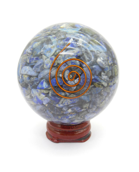 Lapis Lazuli Orgonite Sphere EMF Protection Healing - 60 mm