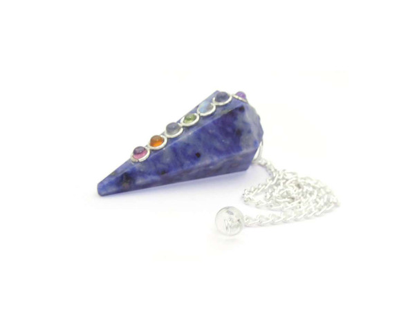 Chakra Stone Crystal Pendulum - Sodalite