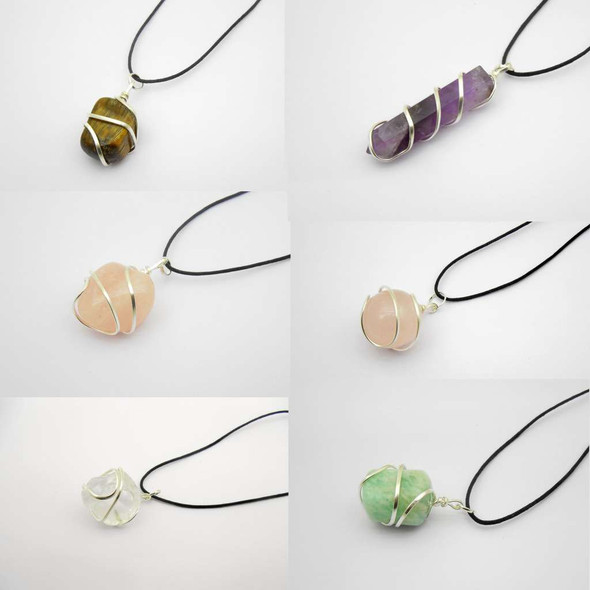 Bag of 20 Wire-wrapped pendants - Assorted Bag of 20 Wire-wrapped pendants - Assorted