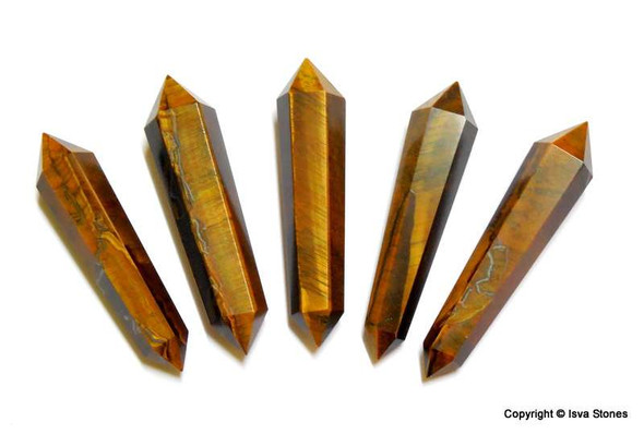 Tiger Eye Petite Points Double terminated Points