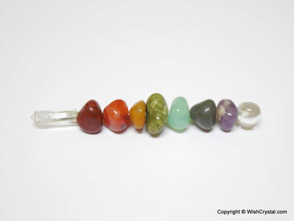 Chakra Stones Tumbled Wand