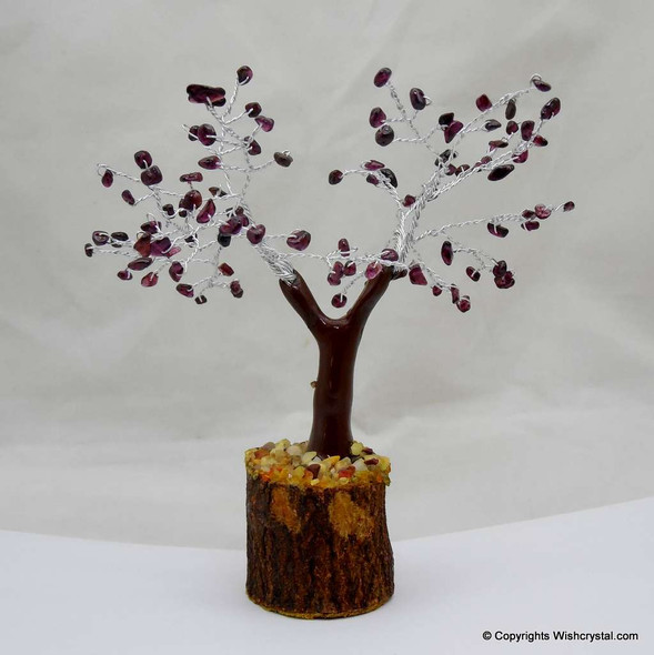 Natural Garnet Gem Tree 4-inch