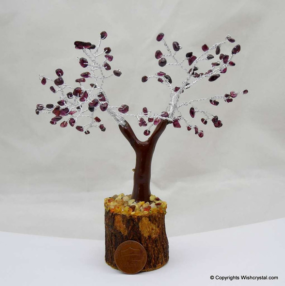 Natural Garnet Gem Tree 4-inch