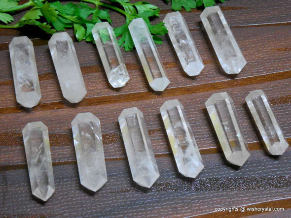 Natural Quartz Crystal 6-faceted Points