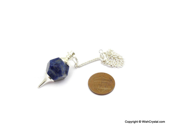 Sodalite Sacred Geometry Set of Pendulums