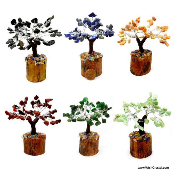 Bag of 10 Mixed Petite Natural crystals Gem Trees Bag of 10 Mixed Petite Natural crystals Gem Trees