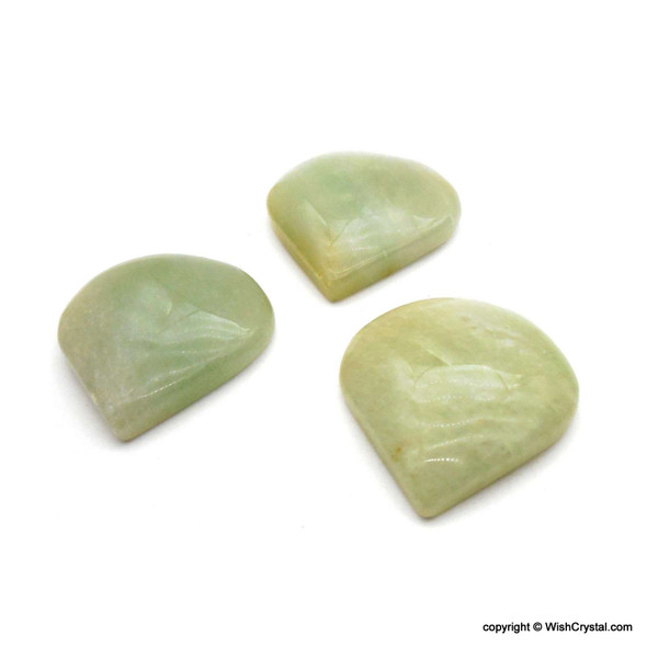 Green Aventurine Heart Shaped Cabochons