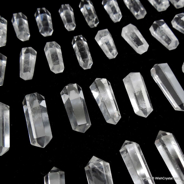 Bag of 50 Petite Natural Crystal Double Terminated Points