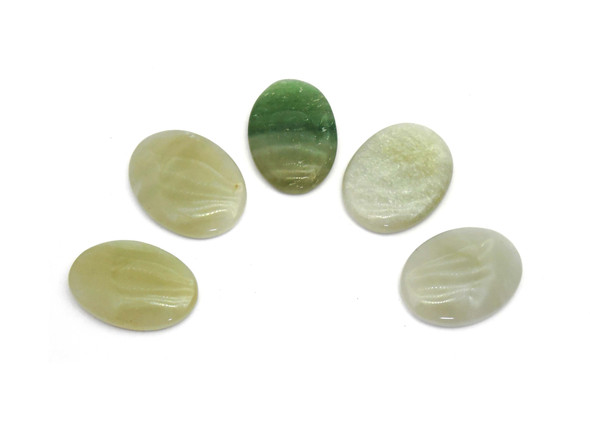 Green Aventurine Cabochons for healing - Oval Shape