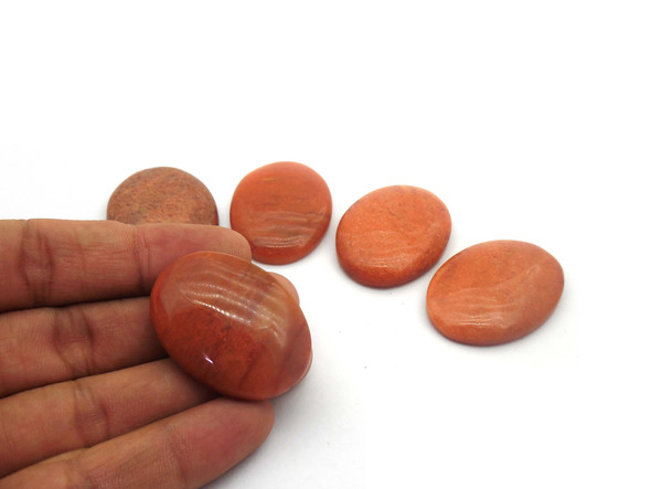 Red Aventurine Cabochons for healing - Oval Shape