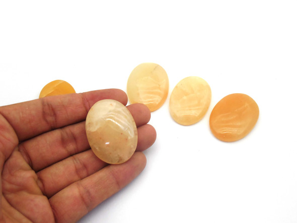Yellow Aventurine Cabochons for Healing - Oval Shape