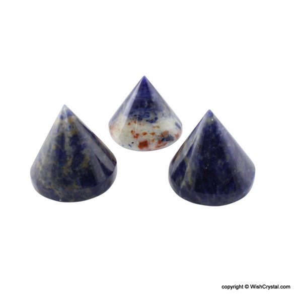 Sodalite Cone Pyramid - 18 to 20 mm