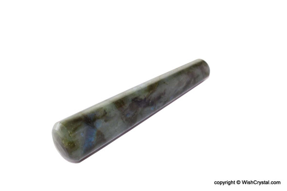 Labradorite round Wand - Cylindrical massage Labradorite round Wand - Cylindrical massage