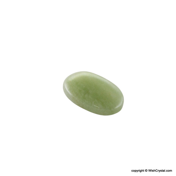 Jade Quartz oval worry stone