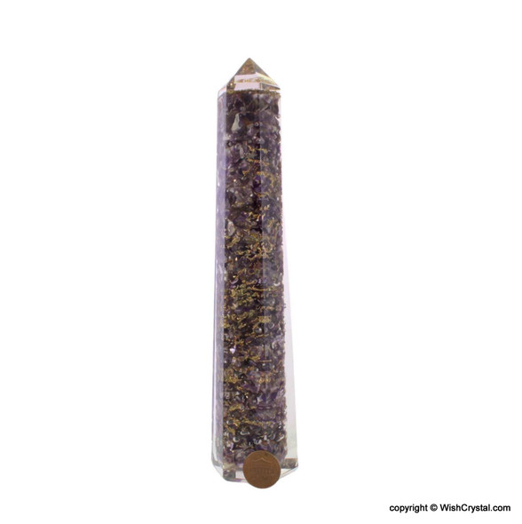Amethyst Orgonite Obelisk Tower Amethyst Orgonite Obelisk Tower
