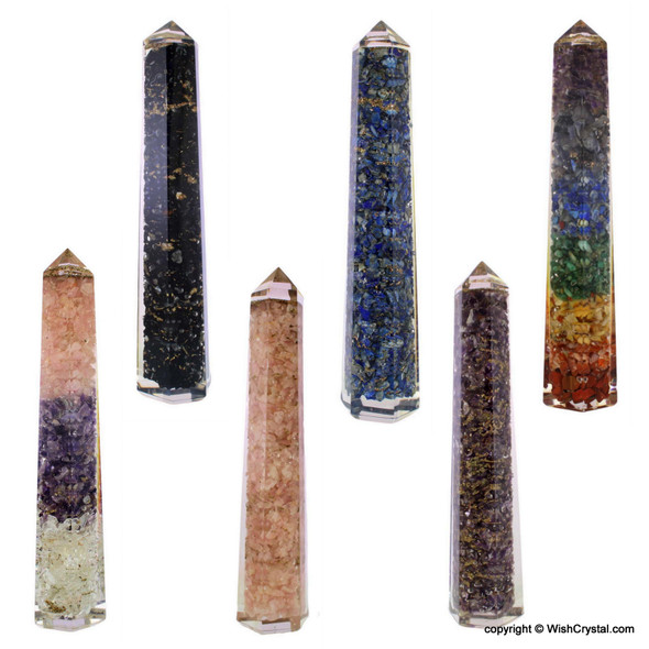 Rose Quartz Orgonite Obelisk TowLapis Lazuli Obelisk Orgonite Wander