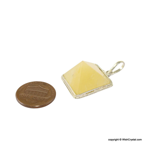 Natural Crystal Chakra Stone Pyramid pendant Natural Crystal Chakra Stone Pyramid pendant