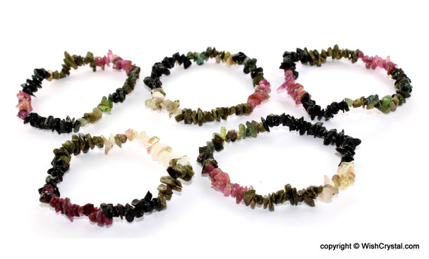 Natural Tourmaline Petite chips bracelets