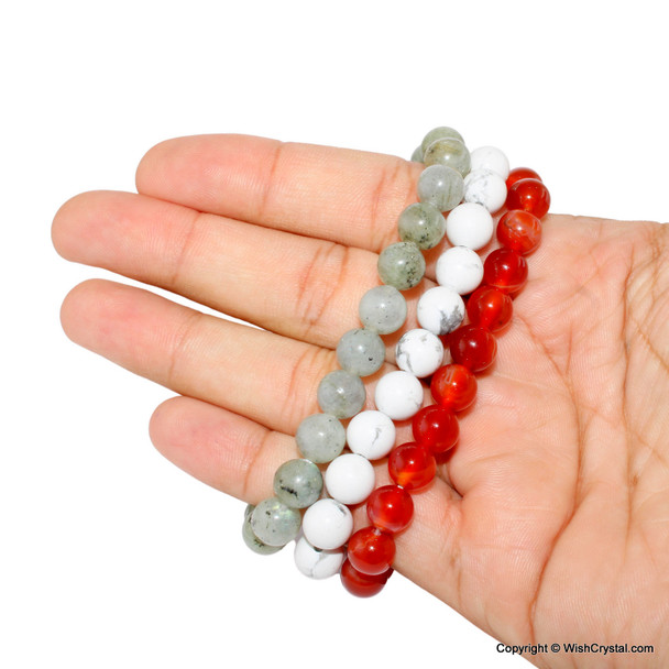 Carnelian Beads Bracelet - 8 mm