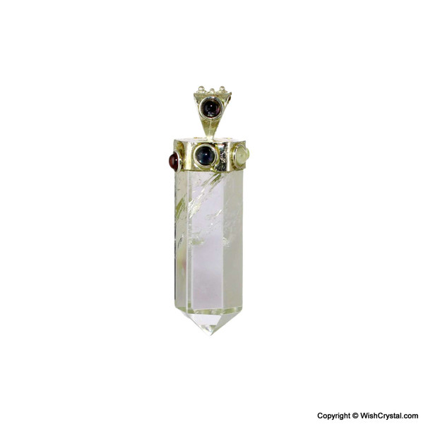 Natural Crystal Quartz Chakra Pendant