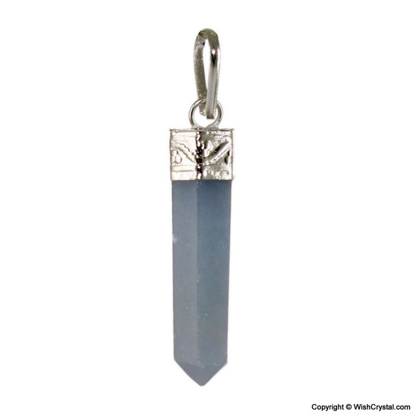 Angelite Crystal Point Pendant