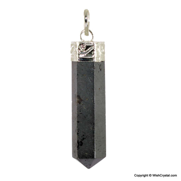 Hematite Crystal Point Pendant