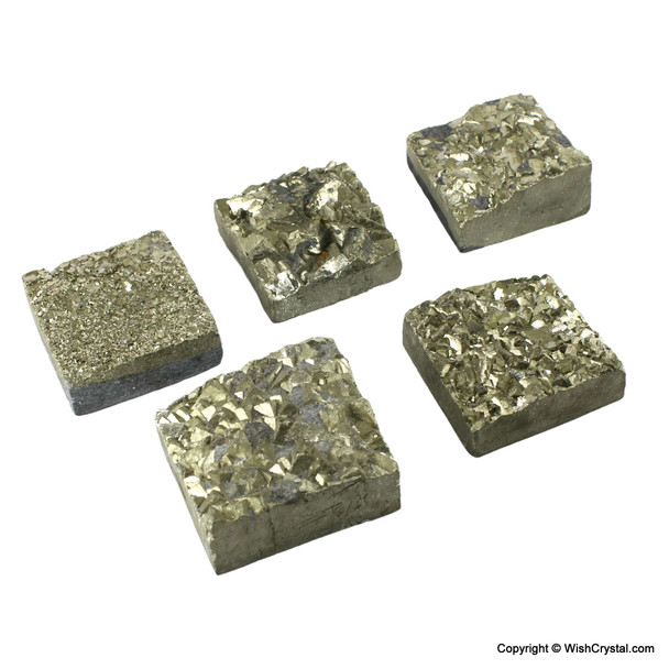 Natural Pyrite Cluster square geodes - 1 1/2 inch
