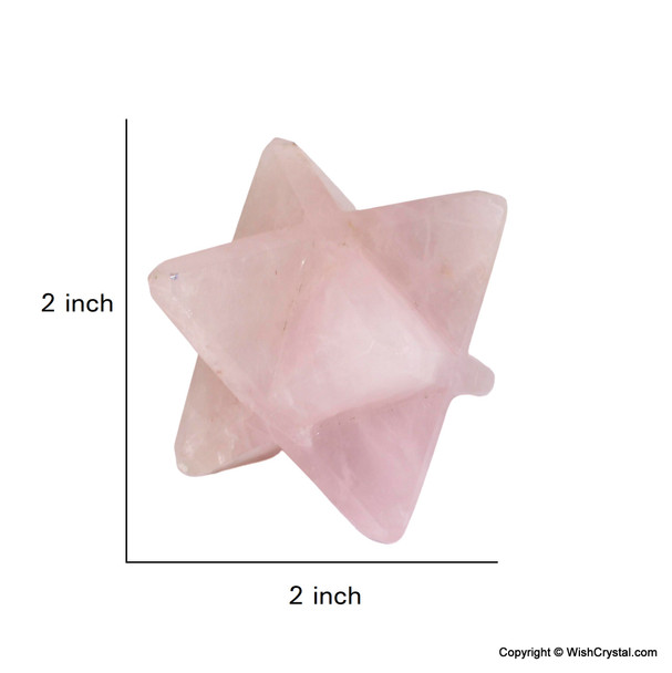 Rose Quartz Merkaba Star