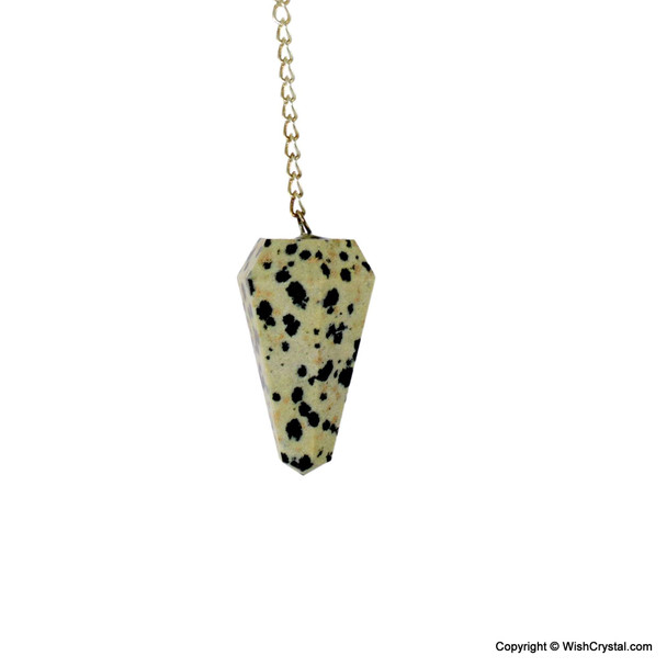 Dalmatian Jasper Diamond shape pendulum