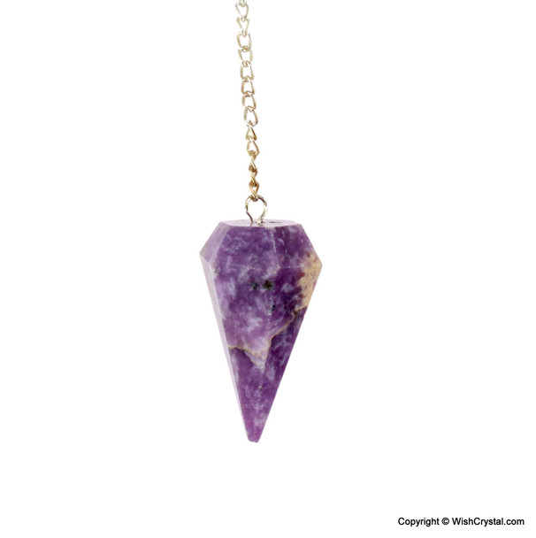 Lepidolite Diamond Shape Pendulum Lepidolite Diamond Shape Pendulum