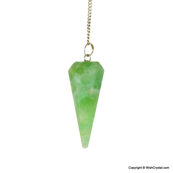 Green Fluorite Diamond shape pendulum