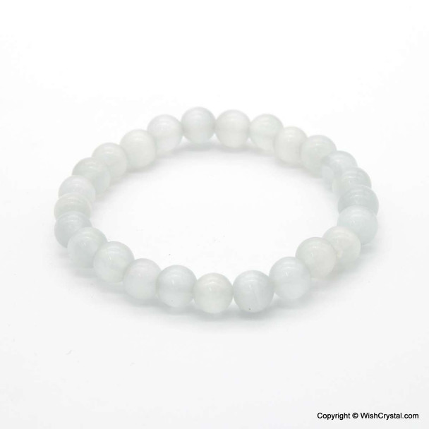 Selenite Beads Bracelet - 8 mm