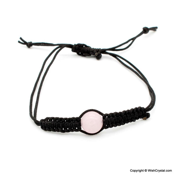 Rose Quartz Solo Bead Bracelet