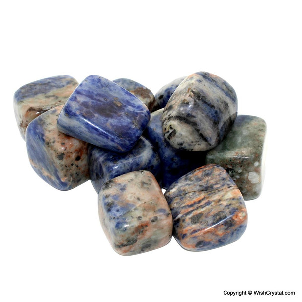 Sodalite Tumbles Bag per kilogram Sodalite Tumbles Bag per kilogram